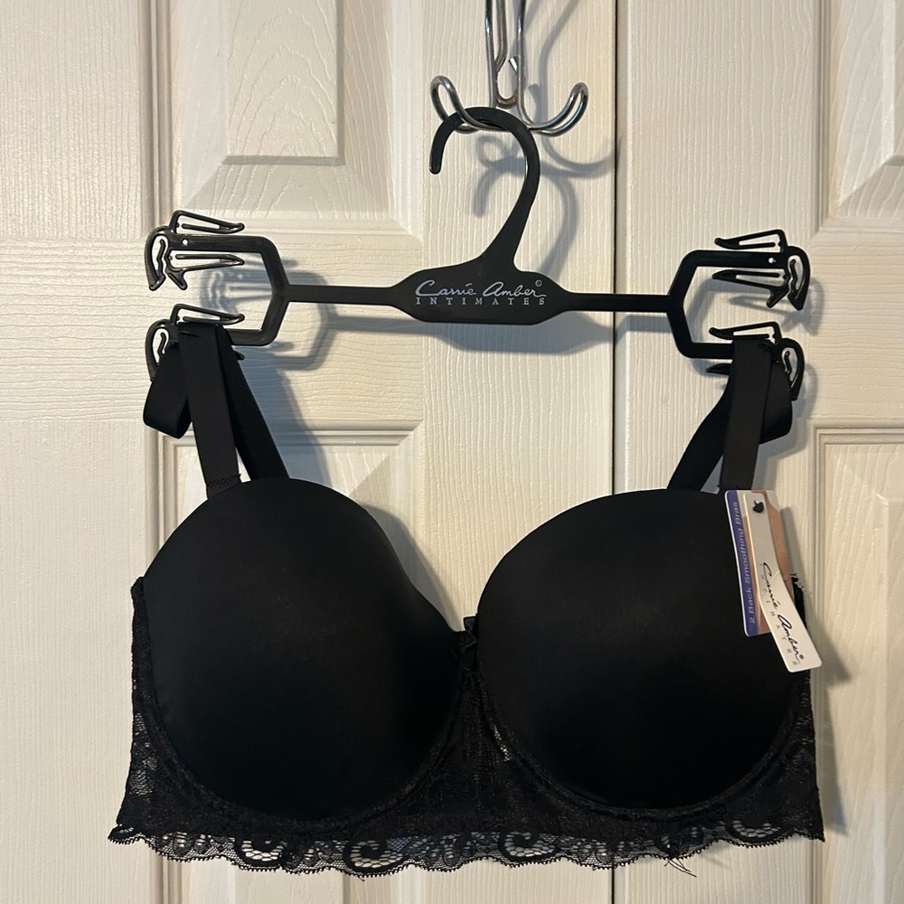 Camis Anglaise Black Lace Padded Bra